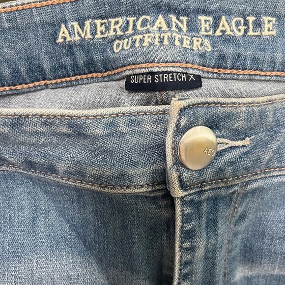 American Eagle Distressed Skinny Jeans Size 18 - Picture 2 of 5